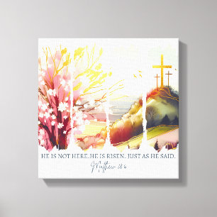 Inspirational Christian Easter Canvas Print