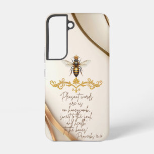 Inspirational Christian Gold Queen Bee Bible Samsung Galaxy Case