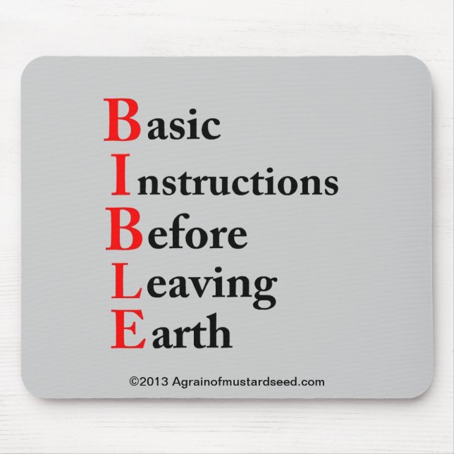 Inspirational Christian Mouse Mat (Front)