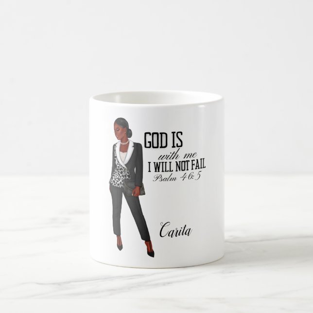 Inspirational Christian Mug For Black Women (Center)