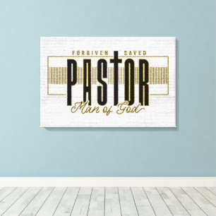 Inspirational Christian Pastor Canvas Print