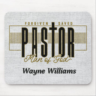 Inspirational Christian Pastor/Personalised Mouse Mat