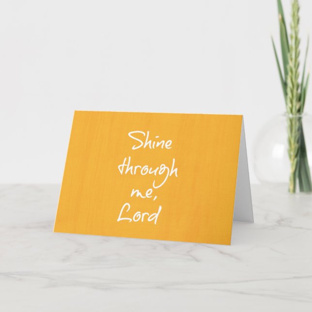 Inspirational Christian Quote Affirmation Prayer Card (Front)