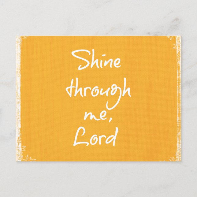 Inspirational Christian Quote Affirmation Prayer Postcard (Front)