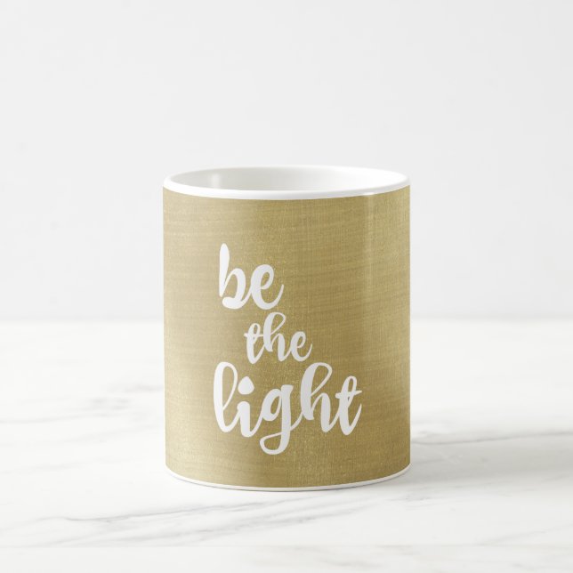 Inspirational Christian Quote: Be the Light Coffee Mug (Center)