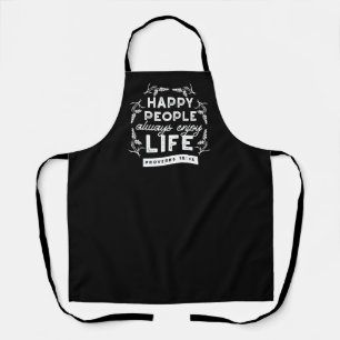 Inspirational Christian Quote from Proverbs 15:15 Apron