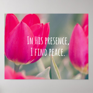 Inspirational Christian Quote God's Peace Poster