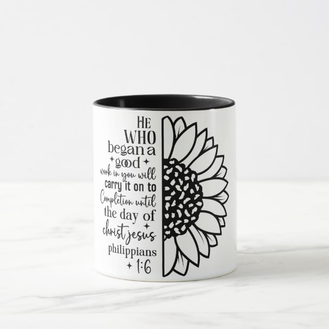 Inspirational Christian Quote Mug (Center)
