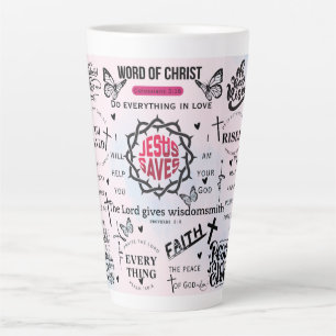 Inspirational Christian Quotes Latte Mug