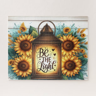 Inspirational Christian Sunflower Jigsaw Puzzle