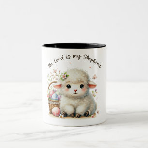 Inspirational Christian The Lord Is My Shepherd Two-Tone Coffee Mug