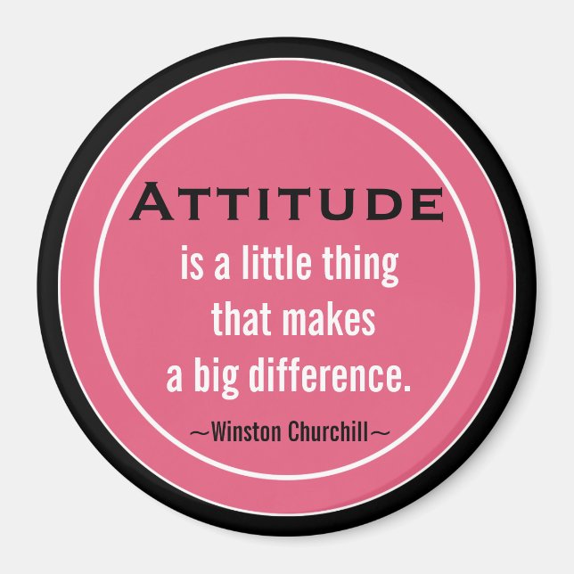 Inspirational Churchill  Quote Magnet (Front)