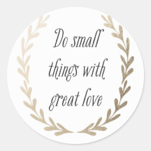Inspirational Classic Round Sticker