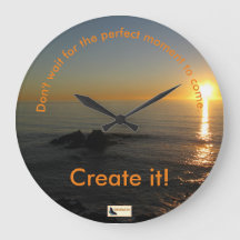 Inspirational Clock - Keep Moving