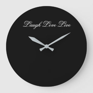 Inspirational Clock With Laugh Love And Live
