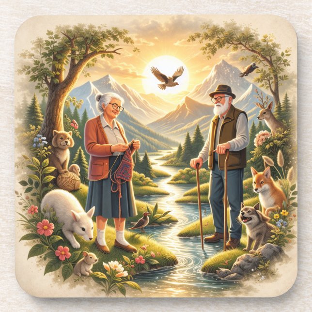 Inspirational Coaster  “Growing Old Is a Privilege (Front)