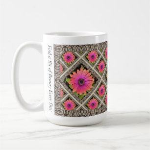 Inspirational Coffee Mug with African Daisies