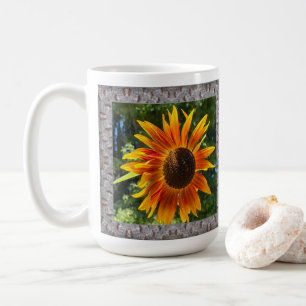 Inspirational Coffee Mug with Cheerful Sunflowers