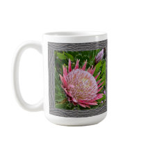 Inspirational Coffee Mug with Pink Protea