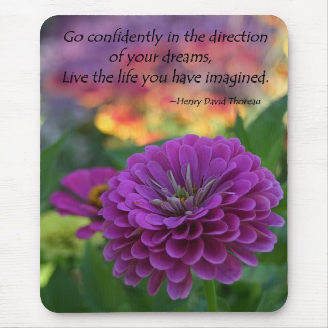 Inspirational colourful mousepads bulk discount (Front)