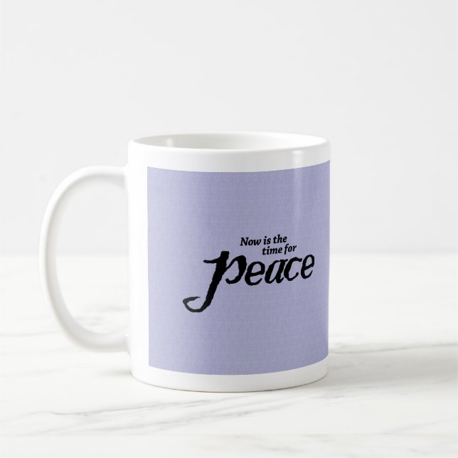Inspirational colourful Peace & Kindness Coffee Mu Coffee Mug (Left)