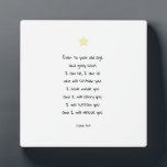 Inspirational Comforting Scripture Bible Quote Plaque<br><div class="desc">Comforting and encouraging Bible verse quote from the book of Isaiah 46:4.</div>
