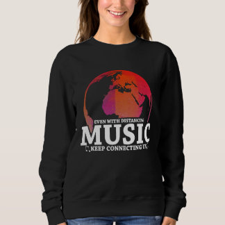 Inspirational Connections Of Music Artwork Sweatshirt