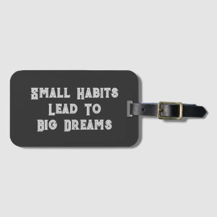 Inspirational Cool Text Quote Men’s Luggage Tag