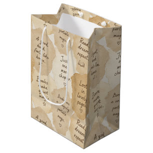 Inspirational Cream Books Magic Medium Gift Bag