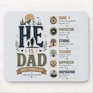 Inspirational Dad My Safe Place Mouse Mat