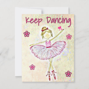 Inspirational dancer Ballet Card Personalise it