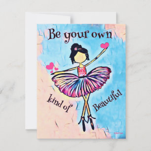 Inspirational dancer ballet Card Personalise it