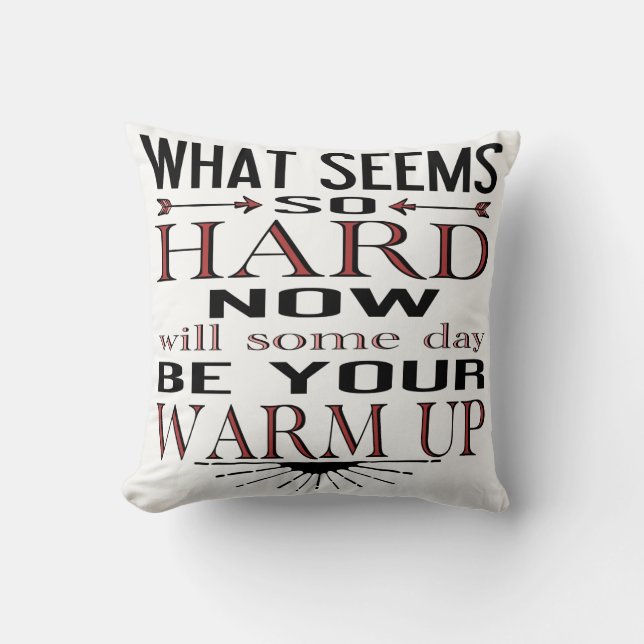Inspirational Dancer Fitness Quotation Cushion (Front)