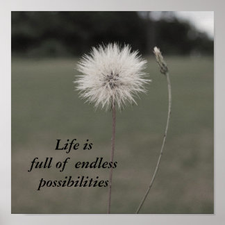Inspirational Dandelion - Customiz... - Customised Poster
