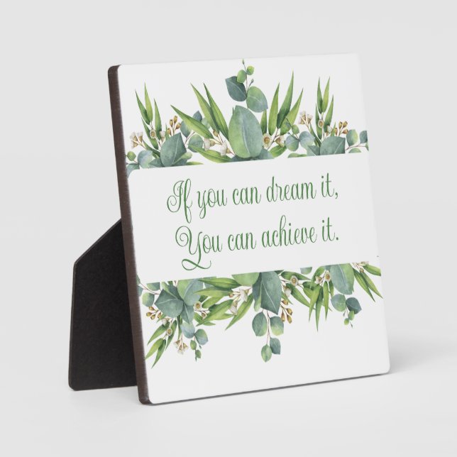 Inspirational decorative art Plaque (Front)