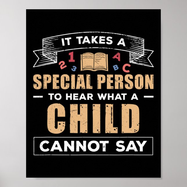Inspirational Diagnostician Helping Disabilities O Poster (Front)