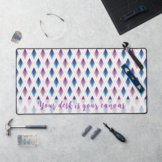 Inspirational Diamond Pattern  Desk Mat (Workstation)