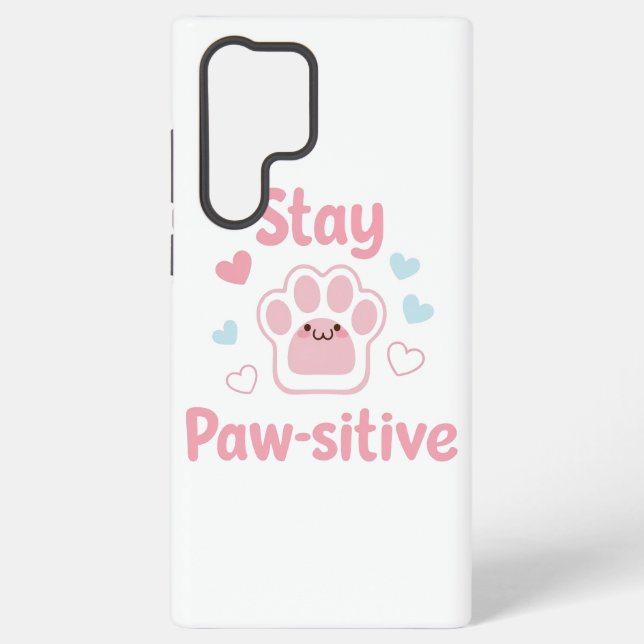 Inspirational Dog and Cat Lover Quote Samsung Galaxy S22 Ultra Case (Back)