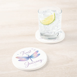 Inspirational Dragonfly/Trust The Journey Coaster