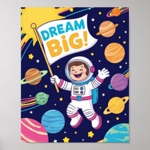 Inspirational "Dream Big" for Children Poster