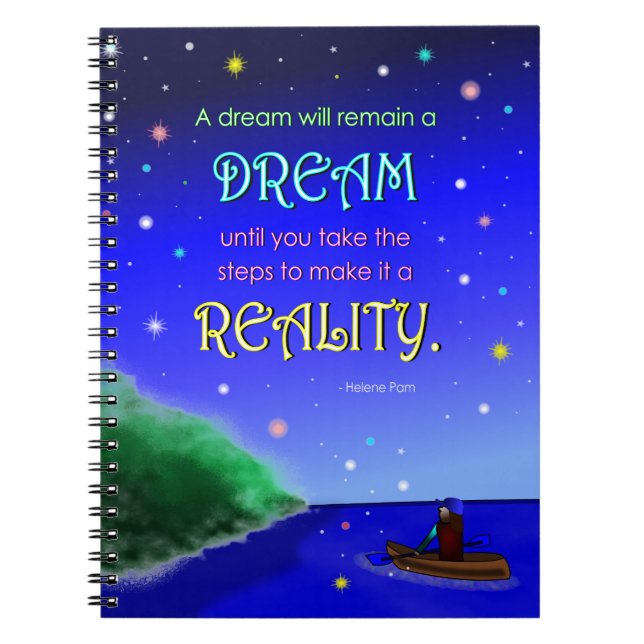 Inspirational Dream Quote Notebook (80 Pages) (Front)