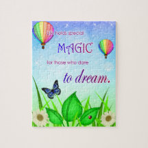 Inspirational Dream Quote Puzzle with Gift Box