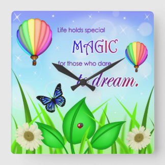 Inspirational Dream Quote Wall Clock