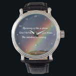 Inspirational Drug Addiction Sober Recovery Quote Watch<br><div class="desc">Recovery is like a storm. Don't let the rain get you down. The rainbow is coming. A motivational drug addiction recovery quote watch gift for sobriety encouragement with a beautiful inspirational rainbow image. Great wristwatch for a rehab facility or sober house worker or resident.</div>
