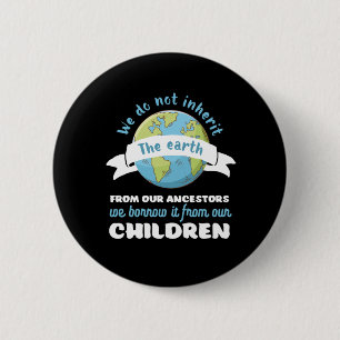 Inspirational Earth Day Quote Save The Planet 6 Cm Round Badge
