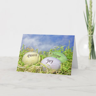 Inspirational Easter Eggs Holiday Card