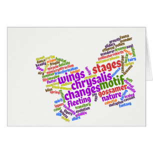 Inspirational Elegant Butterfly Tag Cloud
