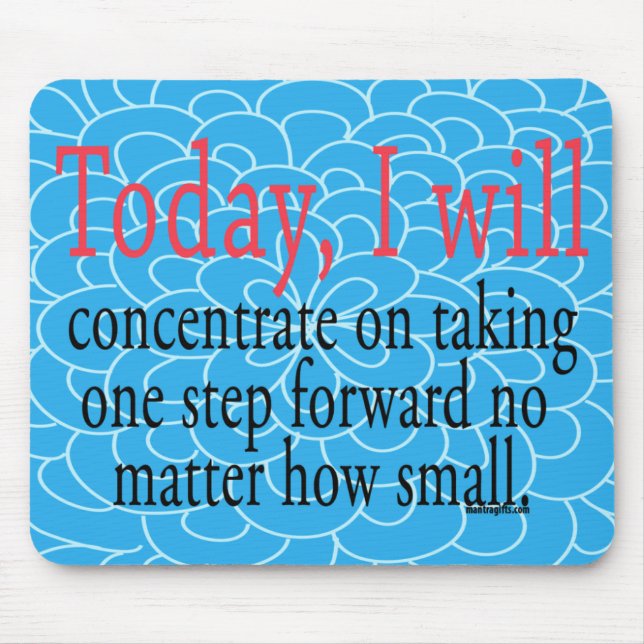 Inspirational Encouragement Mouse Mat (Front)