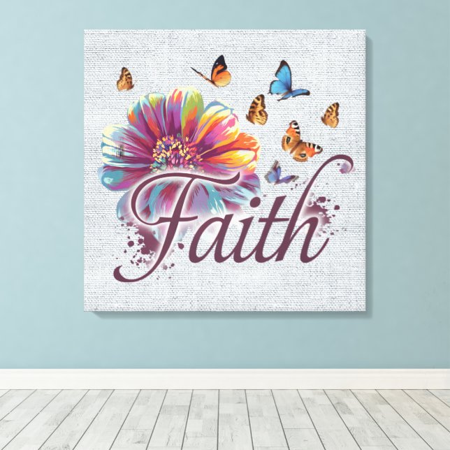 Inspirational Encouragement/Quotes Canvas Print (Insitu(Wood Floor))