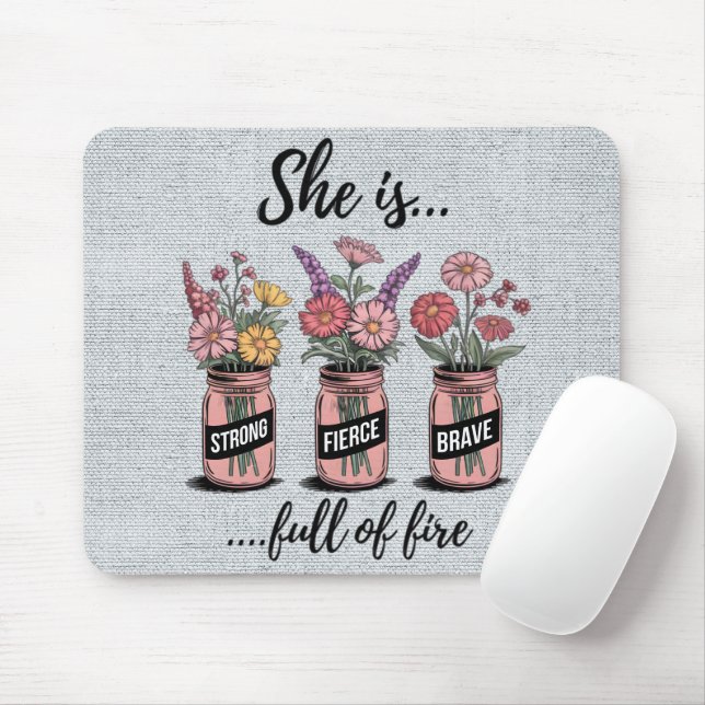 Inspirational Encouragement/Quotes Mouse Mat (With Mouse)